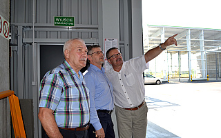 Minister Janusz Cichoń odwiedził budowę ZUOK w Olsztynie